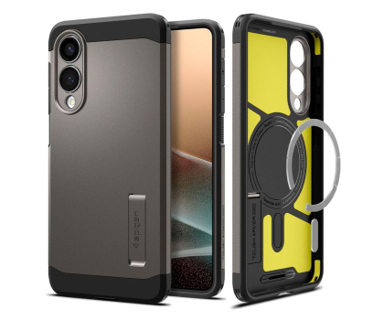 Etui / obudowa na smartfona Spigen Tough Armor Magsafe do Galaxy S25 Edge Gunmetal
